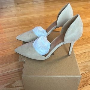 J Crew Lana Suede D’Orsay Pumps